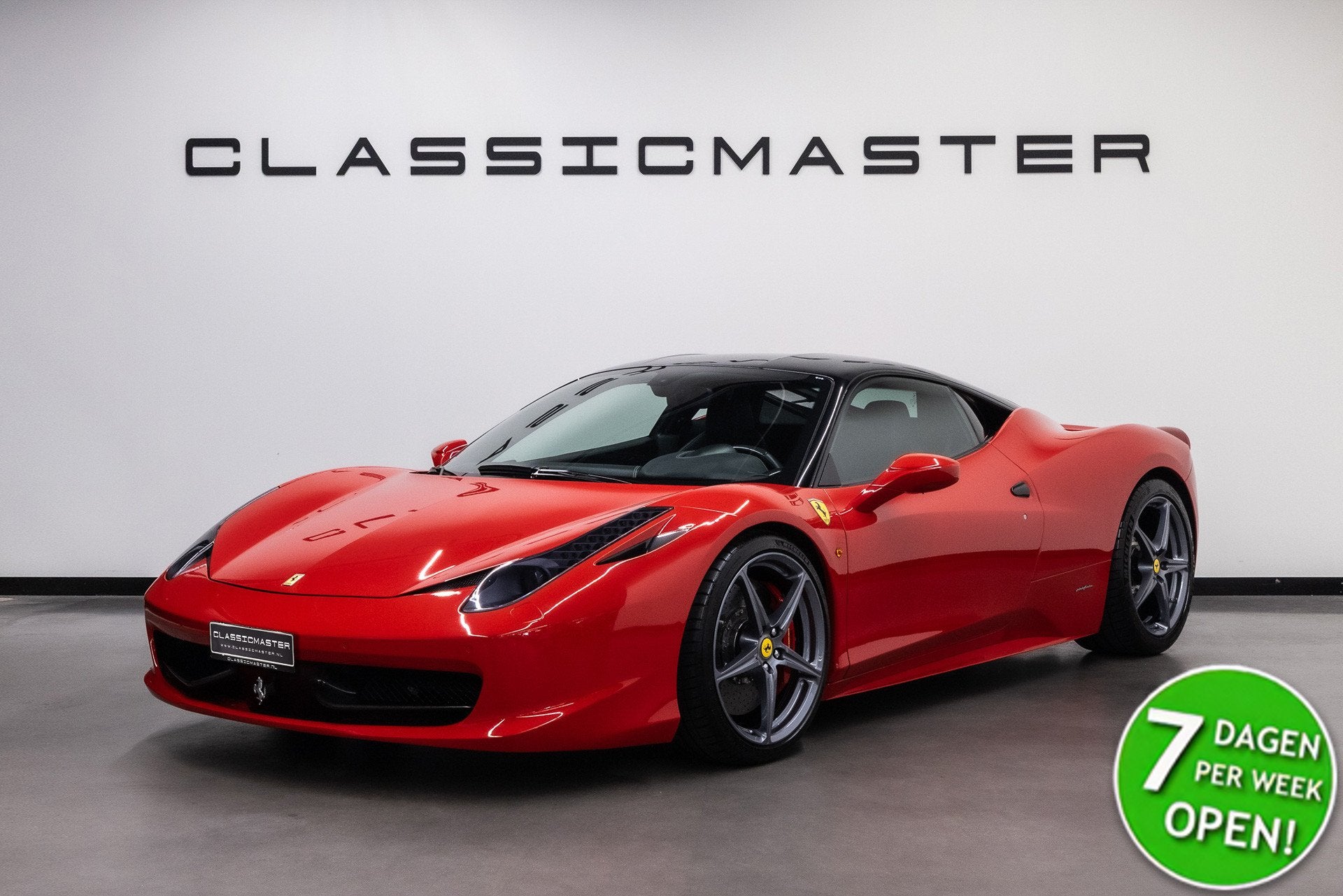 Ferrari 458 4.5 V8 Italia BTW auto, Rosso Corsa, Carbon, Ori, Auto's, Gebruikt, Startonderbreker, Bedrijf, 2 stoelen
