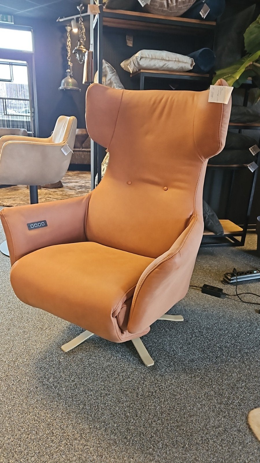 Relax fauteuil BRAM chill-line, Verzenden, Nieuw, 50 tot 75 cm, Leer