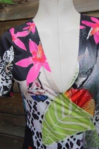 Wikkeljurk gekleurd Lizzy & Coco mt S OPRUIMING, Kleding | Dames, Overige kleuren, Ophalen of Verzenden, Knielengte, Maat 36 (S)