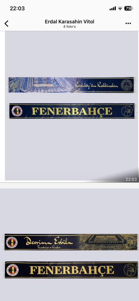Fenerbahce sjaal nieuw Devrim Erbil, Ophalen of Verzenden, Nieuw, Buitenlandse clubs, Vaantje of Sjaal