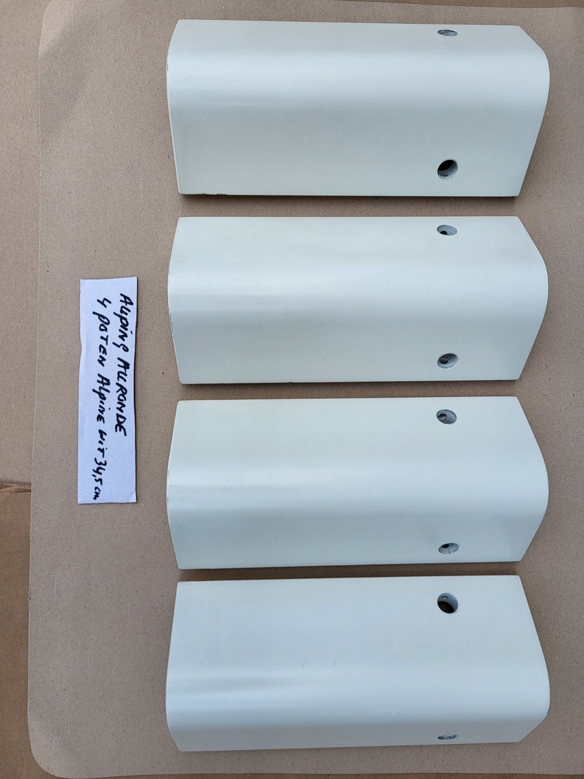 Auping Auronde poten 34,5 cm alpine wit, Huis en Inrichting, Slaapkamer | Bedden, Auping Auronde 34,5 cm, Wit, Ophalen of Verzenden