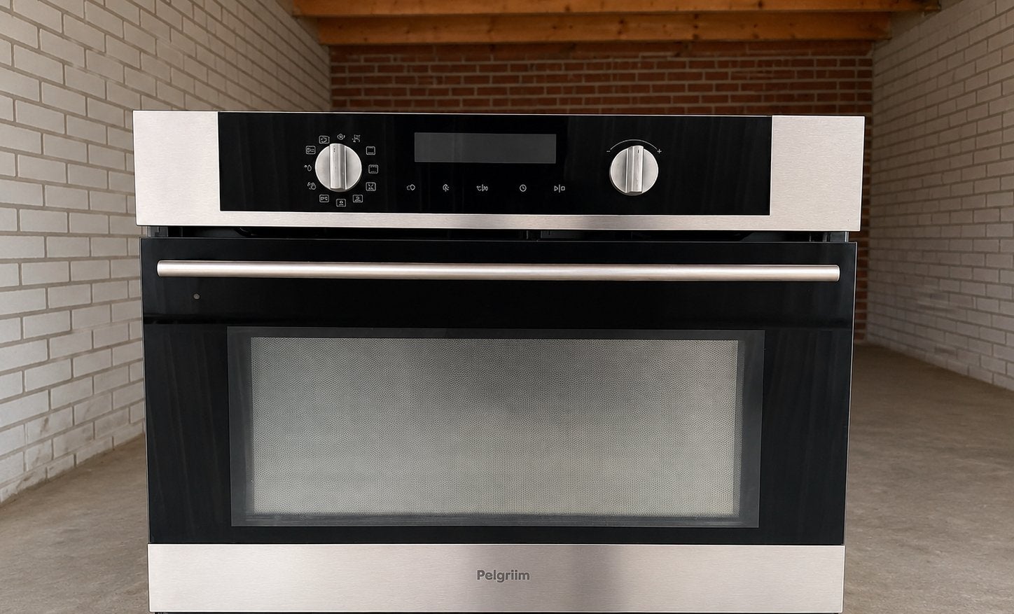 Pelgrim inbouw combioven/magnetron, Witgoed en Apparatuur, Ovens, Zo goed als nieuw, Inbouw, Combi-oven, Pelgrim, Hete lucht, Magnetronfunctie