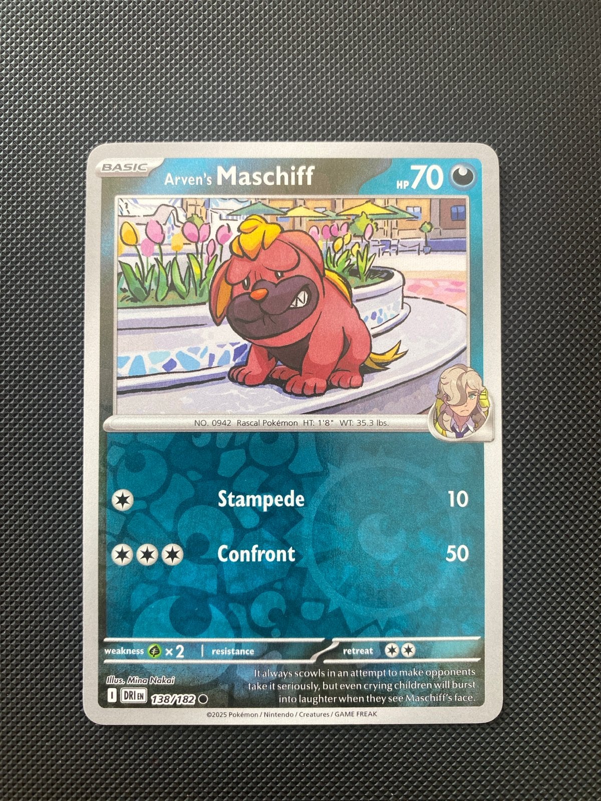 Arven's Maschiff 138/182 Reverse Holo Destined Rivals, Ophalen of Verzenden, Zo goed als nieuw, Losse kaart, Foil