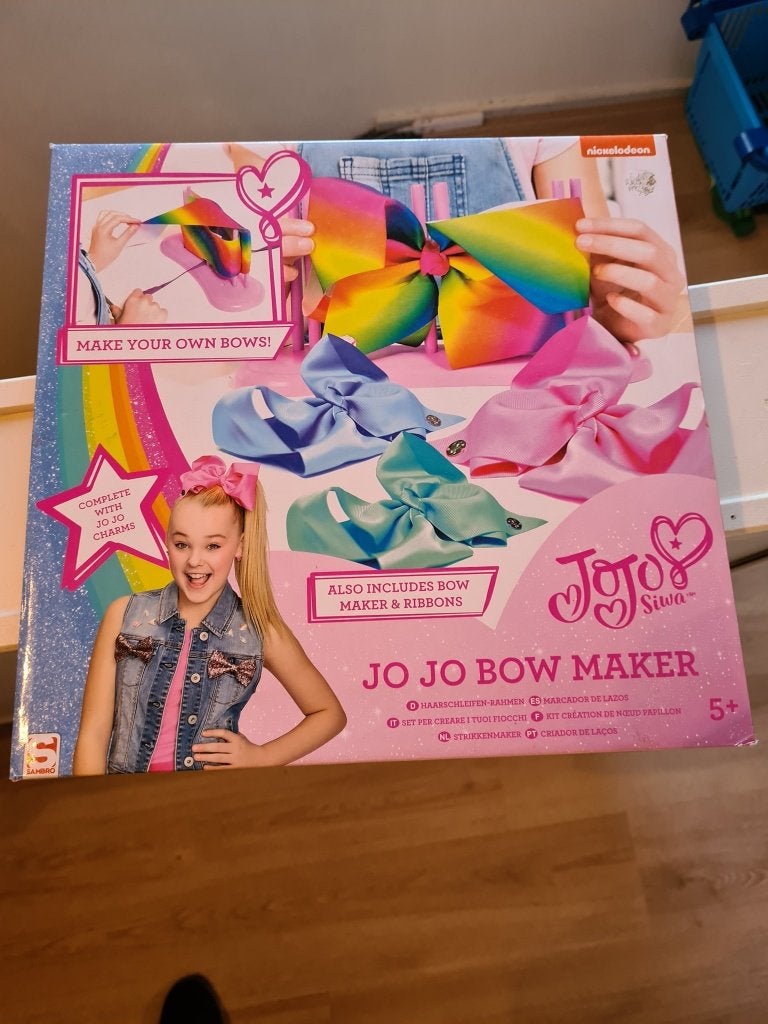JoJo Siwa Bow Maker Knutselset - Maak je eigen strikken, Abstract, Textiel, Nieuw, Meerkleurig