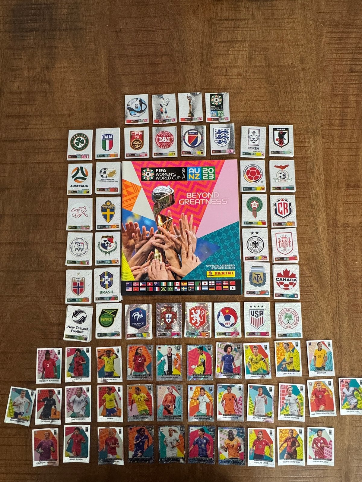 Panini WK Vrouwen 2023 complete stickerset 580 + album, Ophalen of Verzenden, Nieuw, Buitenlandse clubs, Poster, Plaatje of Sticker
