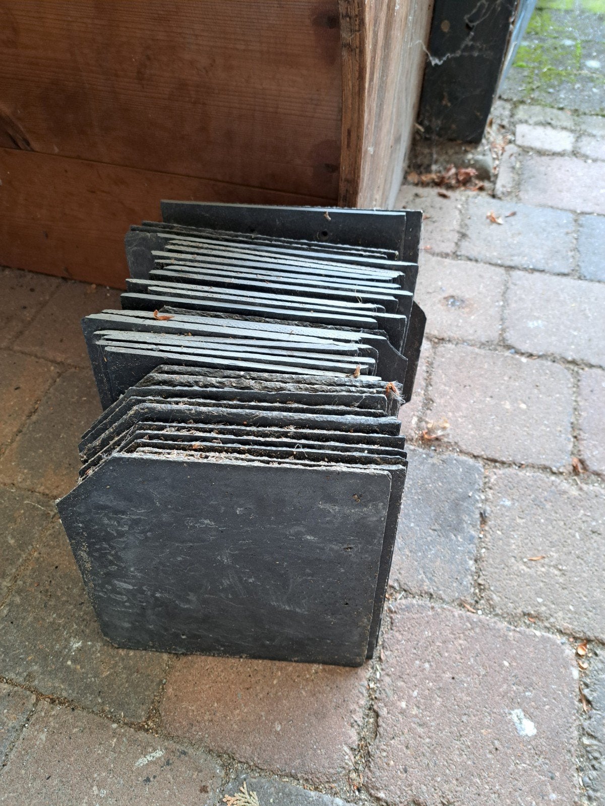 Leisteen plaatjes 19.5x20cm - 39 stuks, Doe-het-zelf en Verbouw, Ophalen
