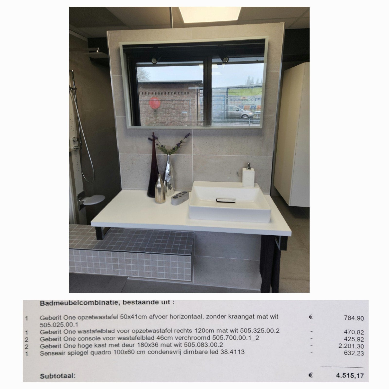 Geberit One Wastafel 120cm - Showmodel, Ophalen