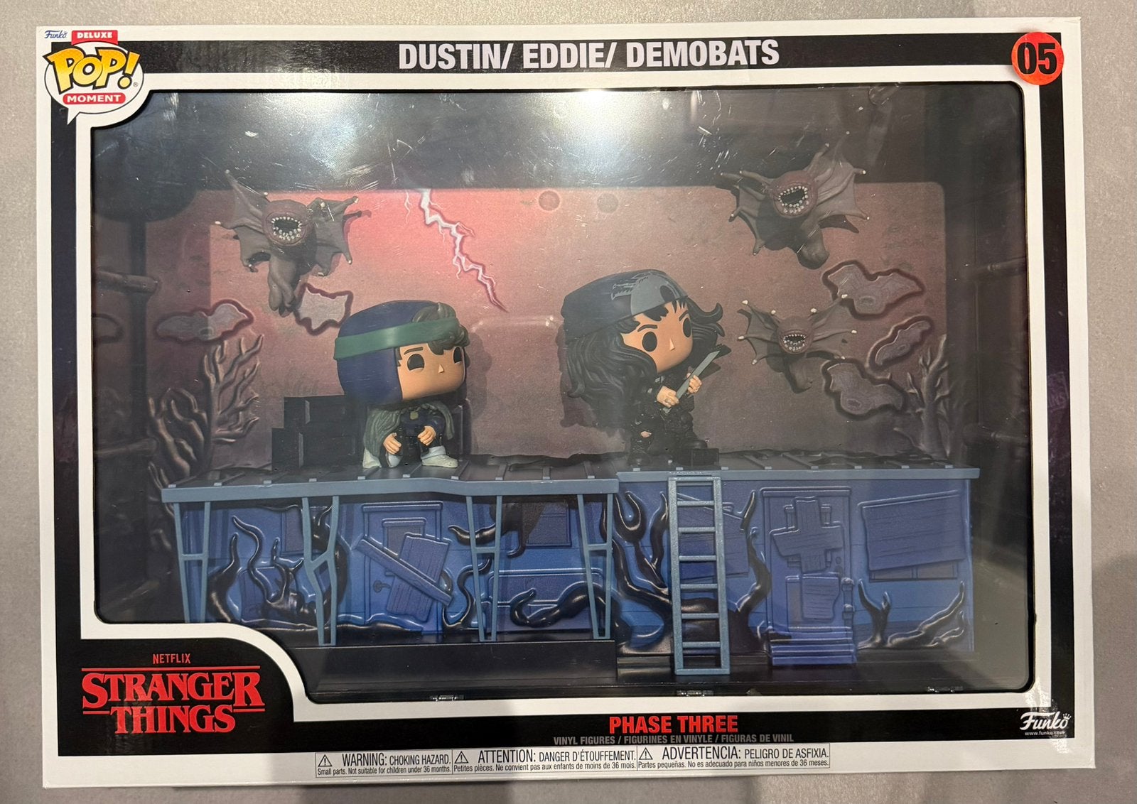 Funko pop Stranger things Dustin, Eddie, Demobats, Verzamelen, Poppetjes en Figuurtjes, Ophalen of Verzenden, Zo goed als nieuw