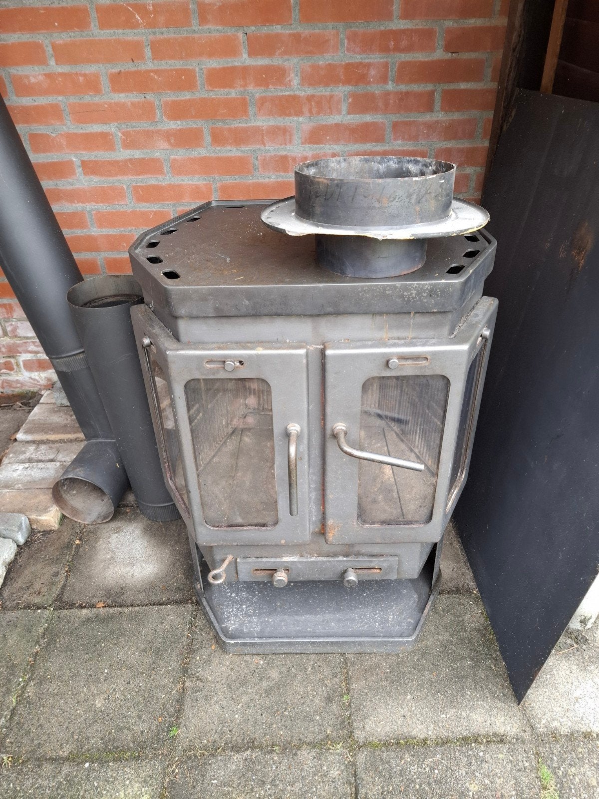 Stoere klassieke  gebruikte houtkachel t.e.a.b, Ophalen, Gebruikt, Hout, Houtkachel