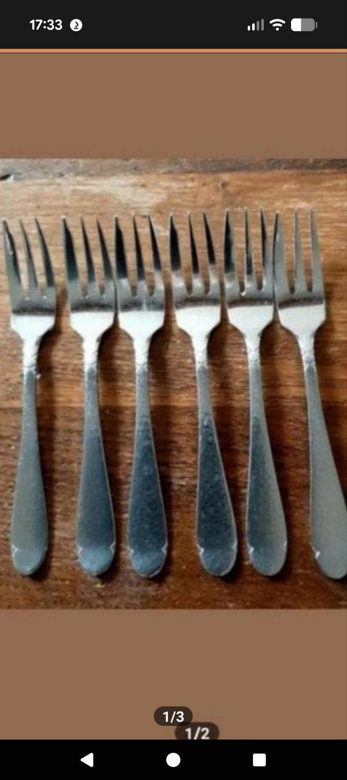 gebaksvorkjes vintage, Ophalen, Rvs of Chroom