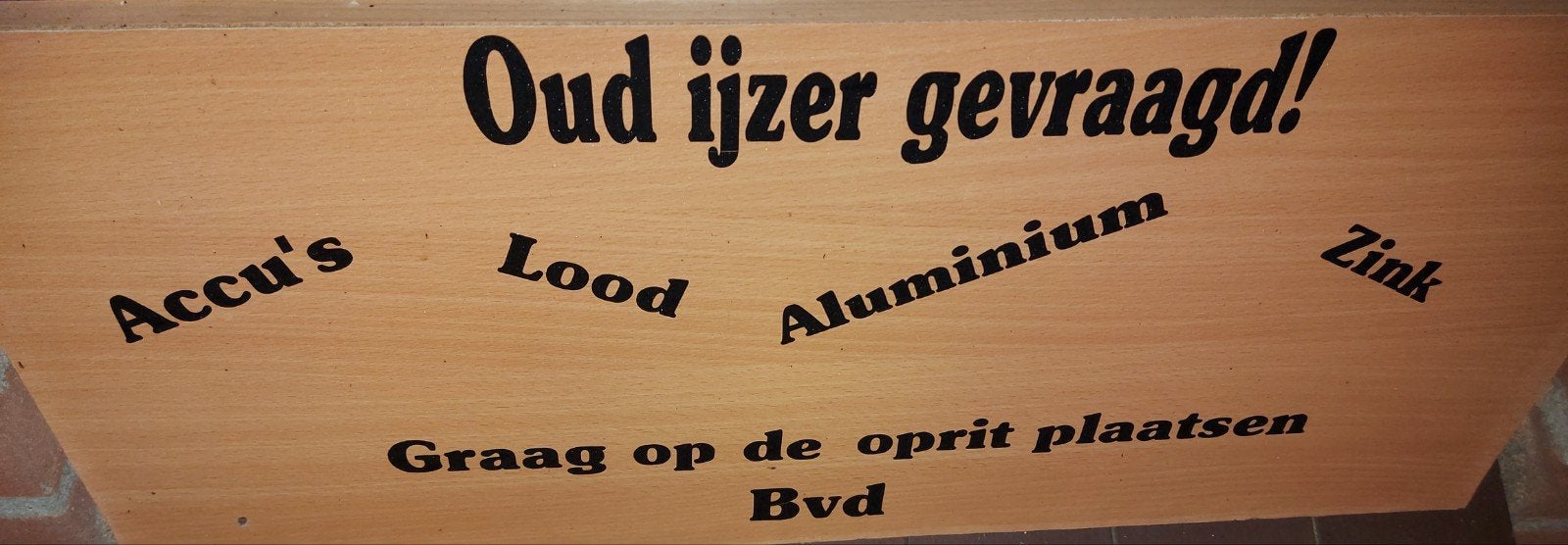 gezocht oud ijzer en metalen Zutphen en omgeving, Ophalen