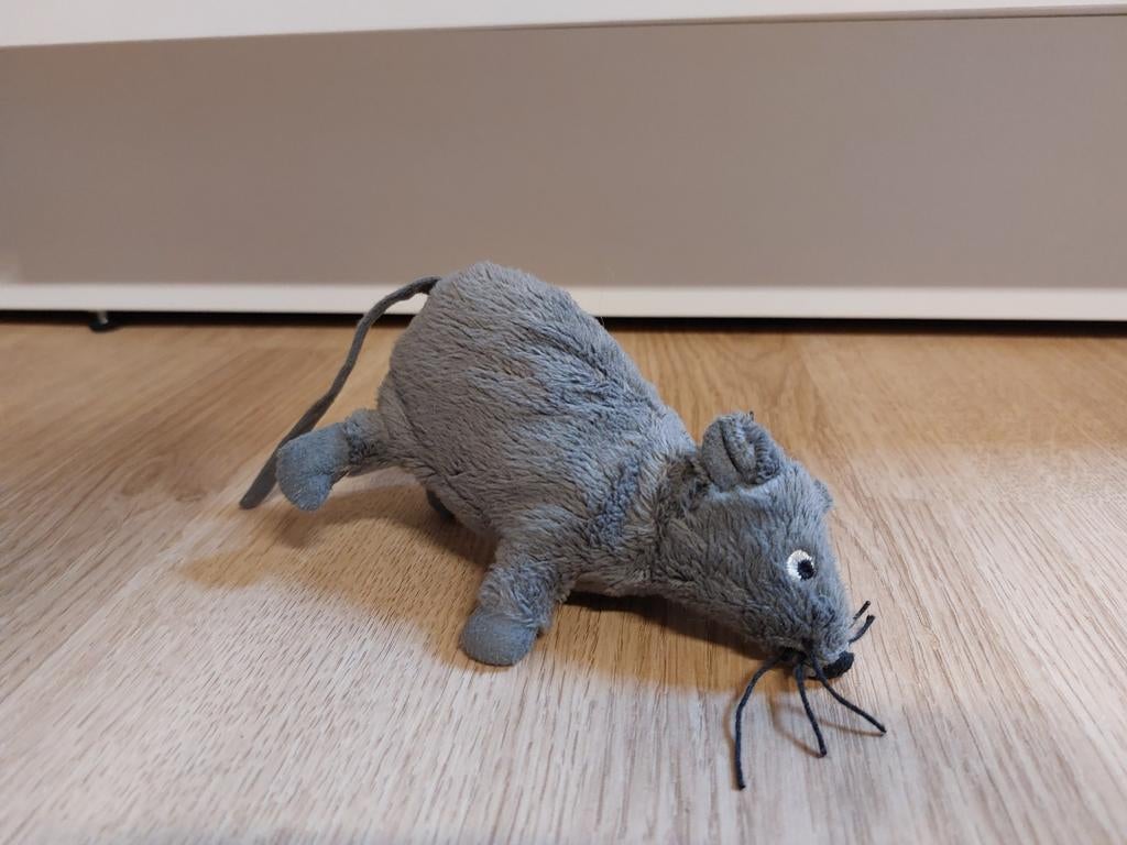 IKEA muis knuffeltje grijs gosig mus 14 cm, Ophalen of Verzenden, Overige typen