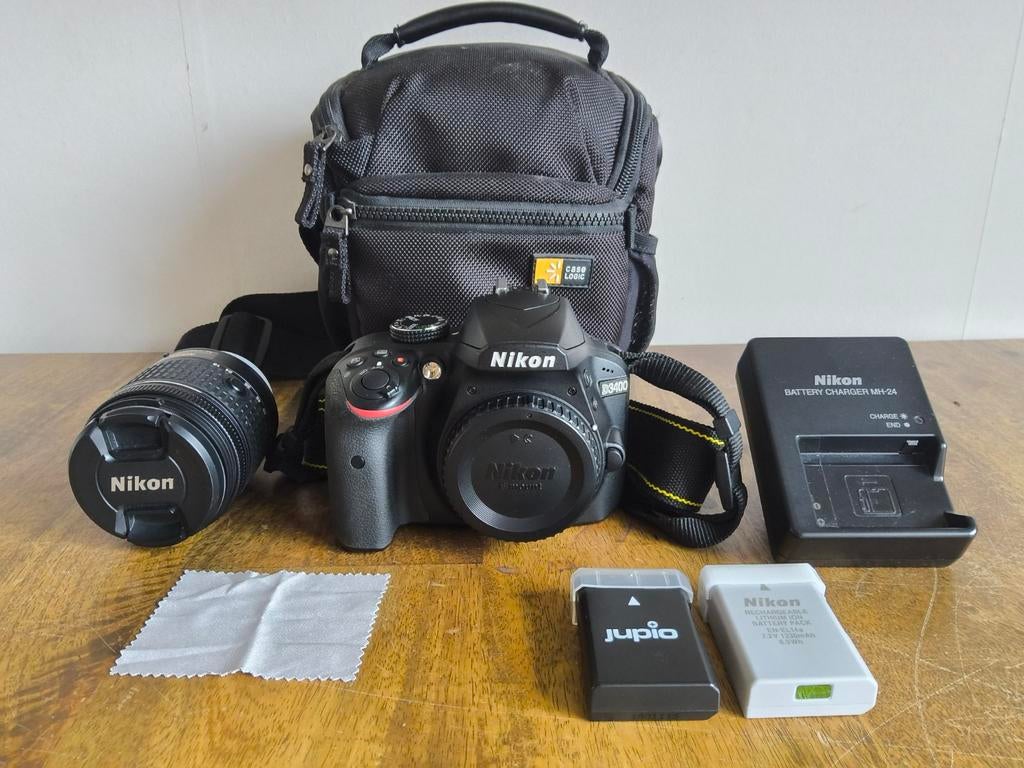 Complete Nikon D3400 Spiegelreflexcamera, Ophalen, Spiegelreflex, Zo goed als nieuw, Nikon