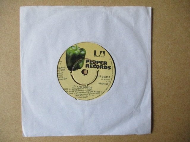 s1978 scott fitzgerald / yvonne keeley - if i had words 2, Ophalen, Gebruikt, 7 inch, Overige genres