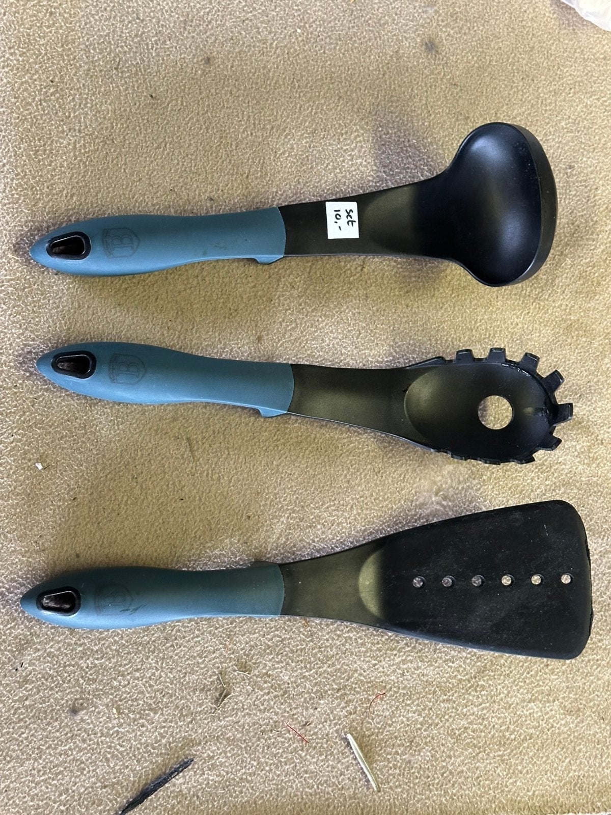 3-delige Berlinger Haus Keukengerei Set – Aquamarine, Kunststof, Los bestek, Ophalen of Verzenden, Zo goed als nieuw
