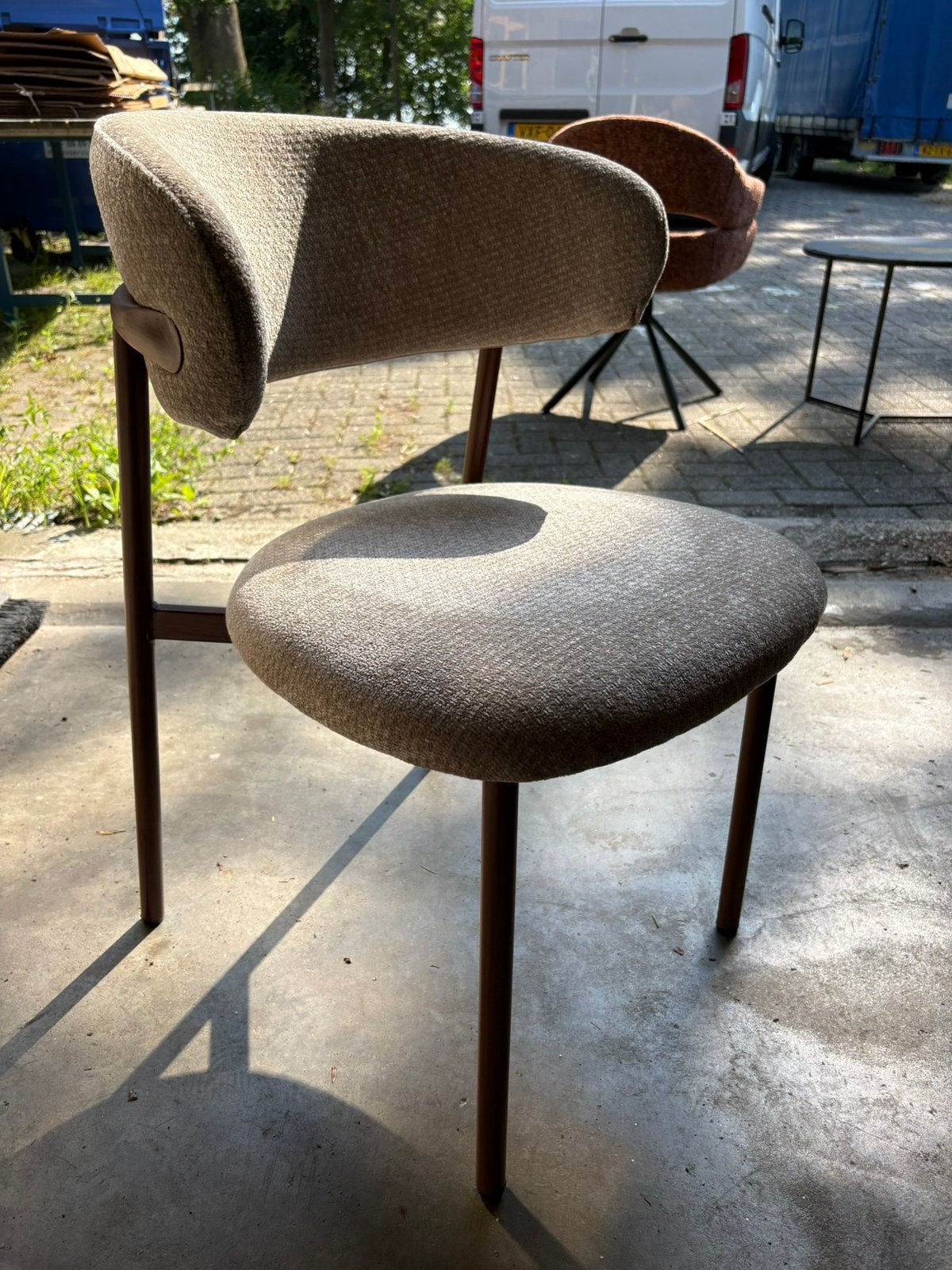 Japandi eetkamerstoelen nieuw uit voorraad, Overige kleuren, Nieuw, Ophalen of Verzenden, Metaal