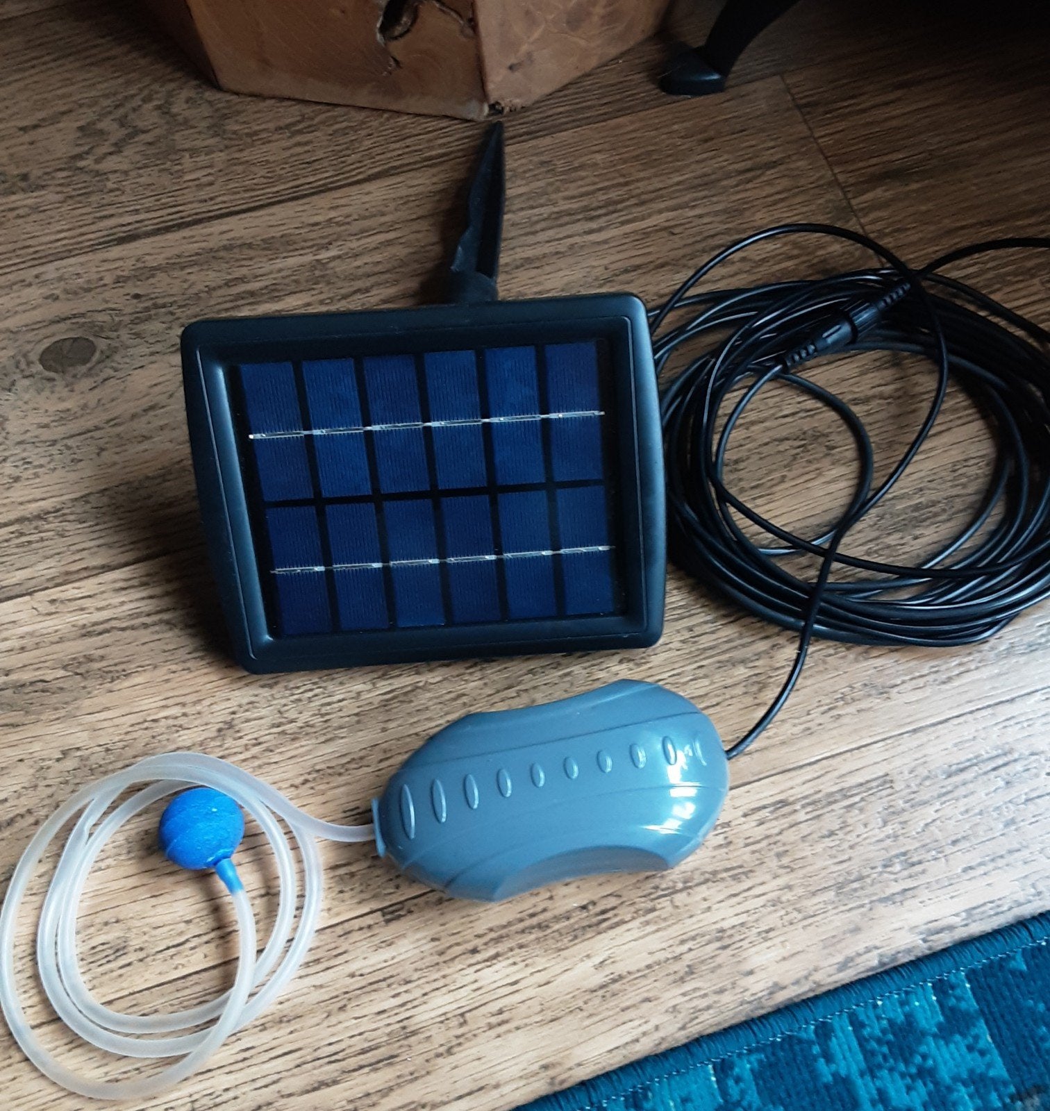 Zuurstofpomp beluchter solar kleine vijver mini vijver, Ophalen, Zo goed als nieuw, Vijverpomp