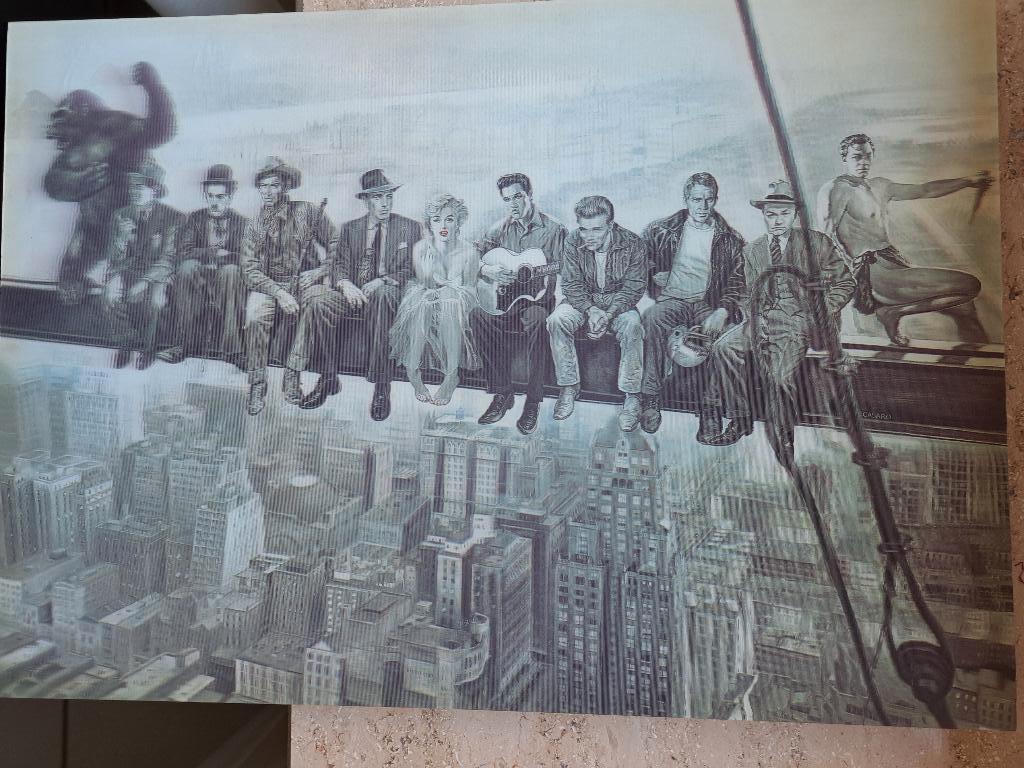 Renato Casaro 3D kunstwerk Hollywood filmiconen, Ophalen of Verzenden, Voor 1940, Gebruikt, Overige onderwerpen