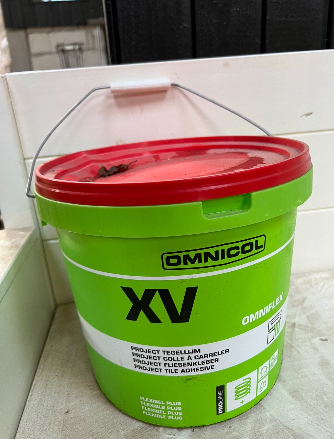 Nieuwe Omnicol Omniflex XV tegellijm,meerdere emmers, Ophalen of Verzenden, Nieuw, Overige typen