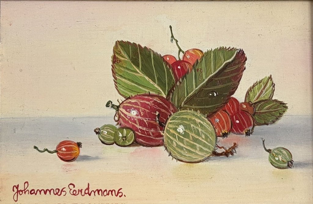 Johannes Eerdmans, stilleven met kruisbessen, Ophalen