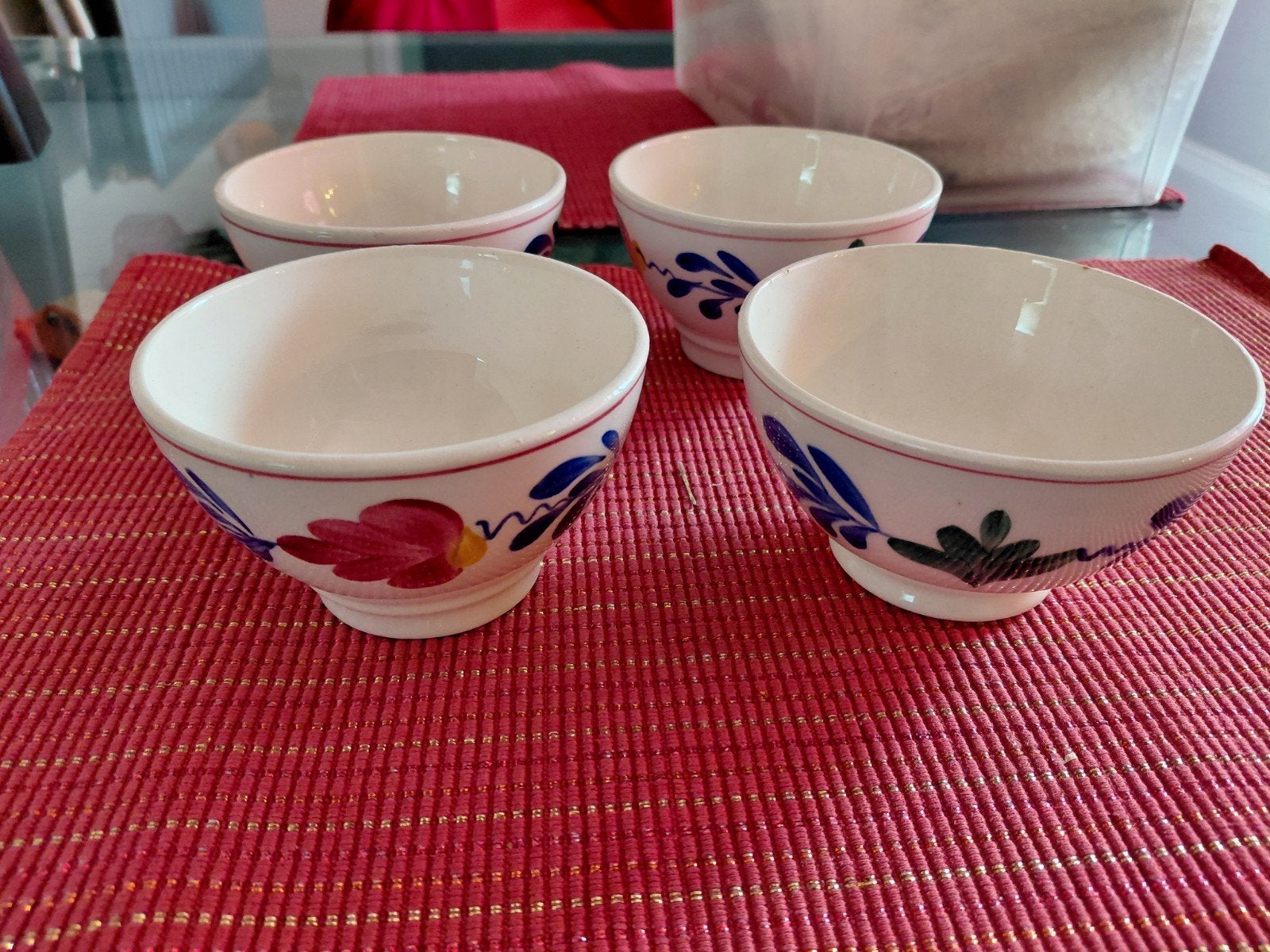 Set van 4 Boerenbont kommetjes - 10,5 cm, Ophalen of Verzenden