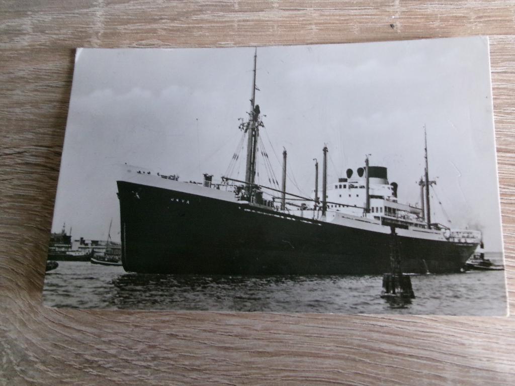 m.s Java, Verzenden, Gebruikt, Kaart, Foto of Prent