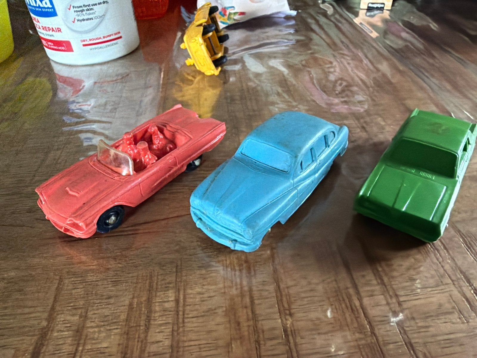 Vintage Tomte Laerdal speelgoedauto's - 3 stuks, Gebruikt, Auto, Ophalen of Verzenden, X