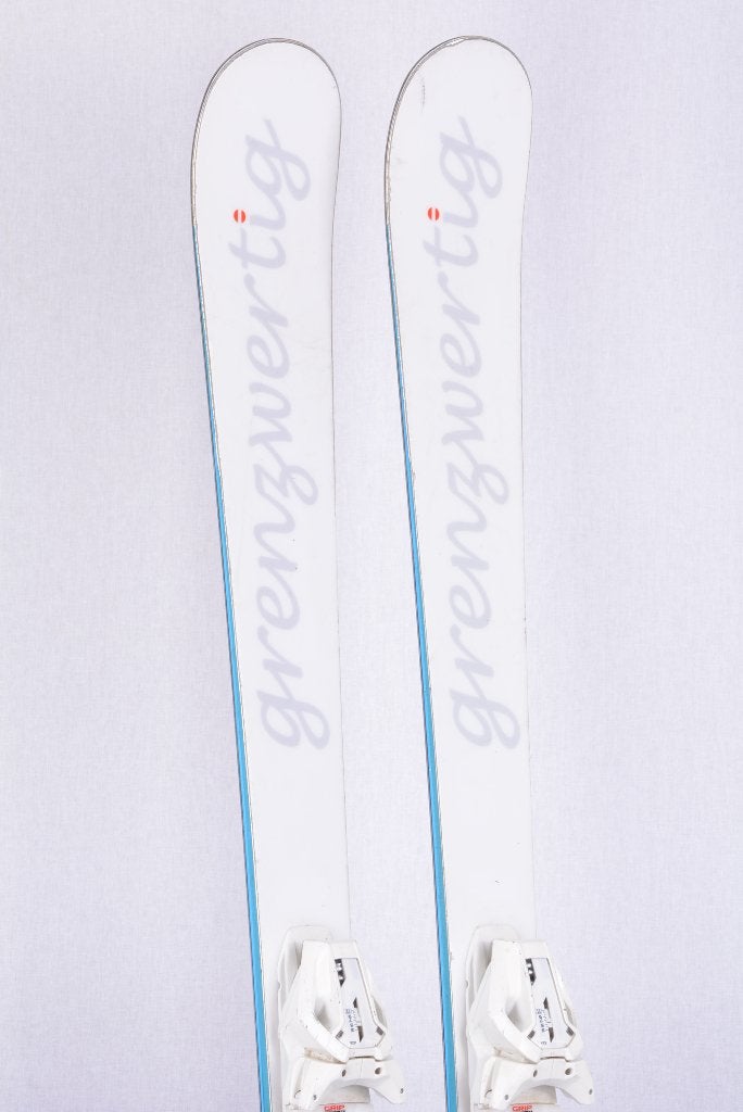 143 150 dames ski's GRENZWERTIG LADY, white/blue, Overige merken, 140 tot 160 cm, Gebruikt, Verzenden