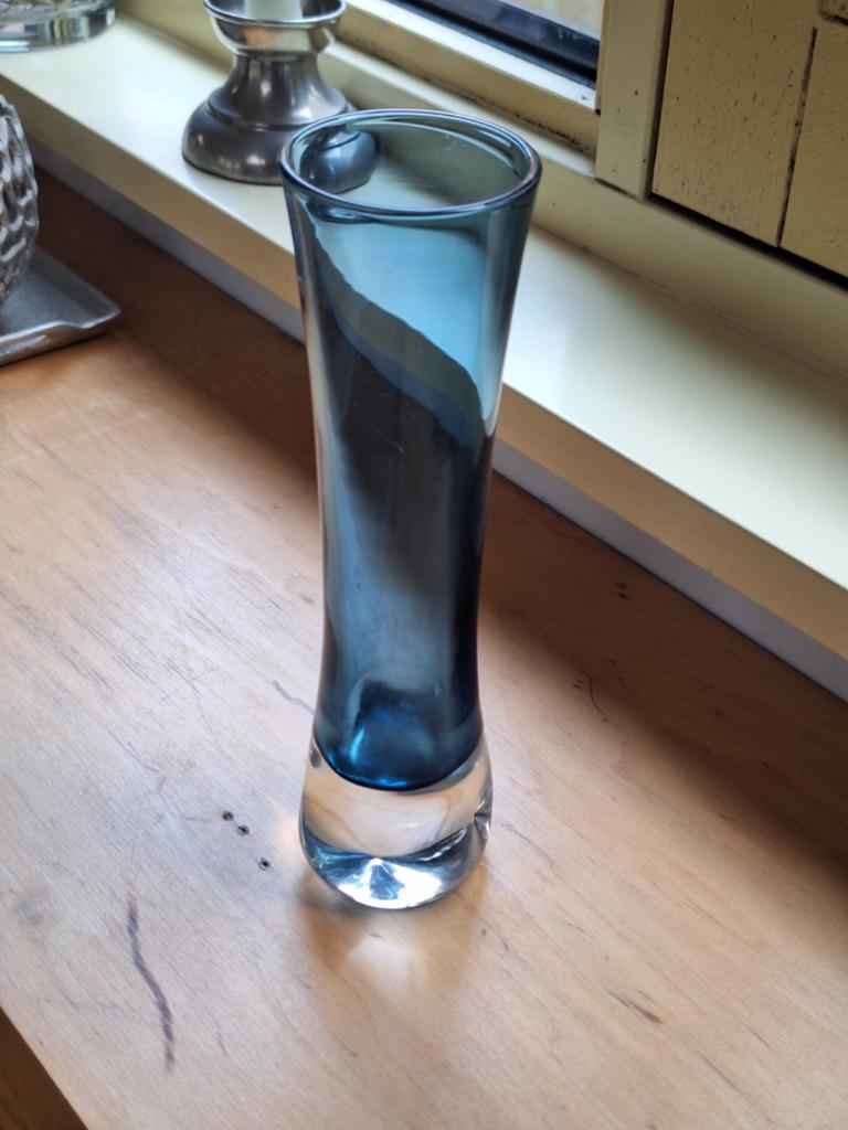 Bo Borgstrom Vaas - Aseda Glasbruk -Zweden 1960, Antiek en Kunst, Ophalen of Verzenden