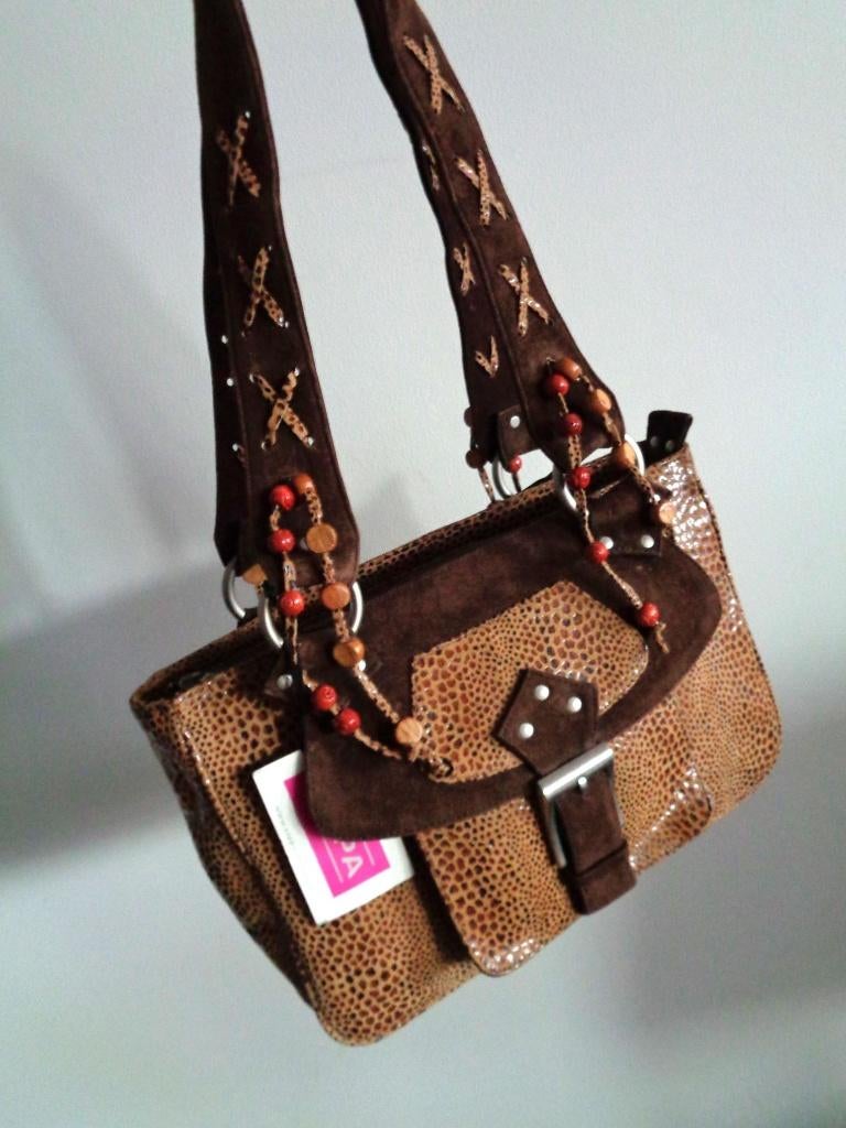 Duurzame mode - Leren tas ZIPPA limited Collection, Nieuw, Ophalen of Verzenden, Nieuw, Bruin, Overige typen