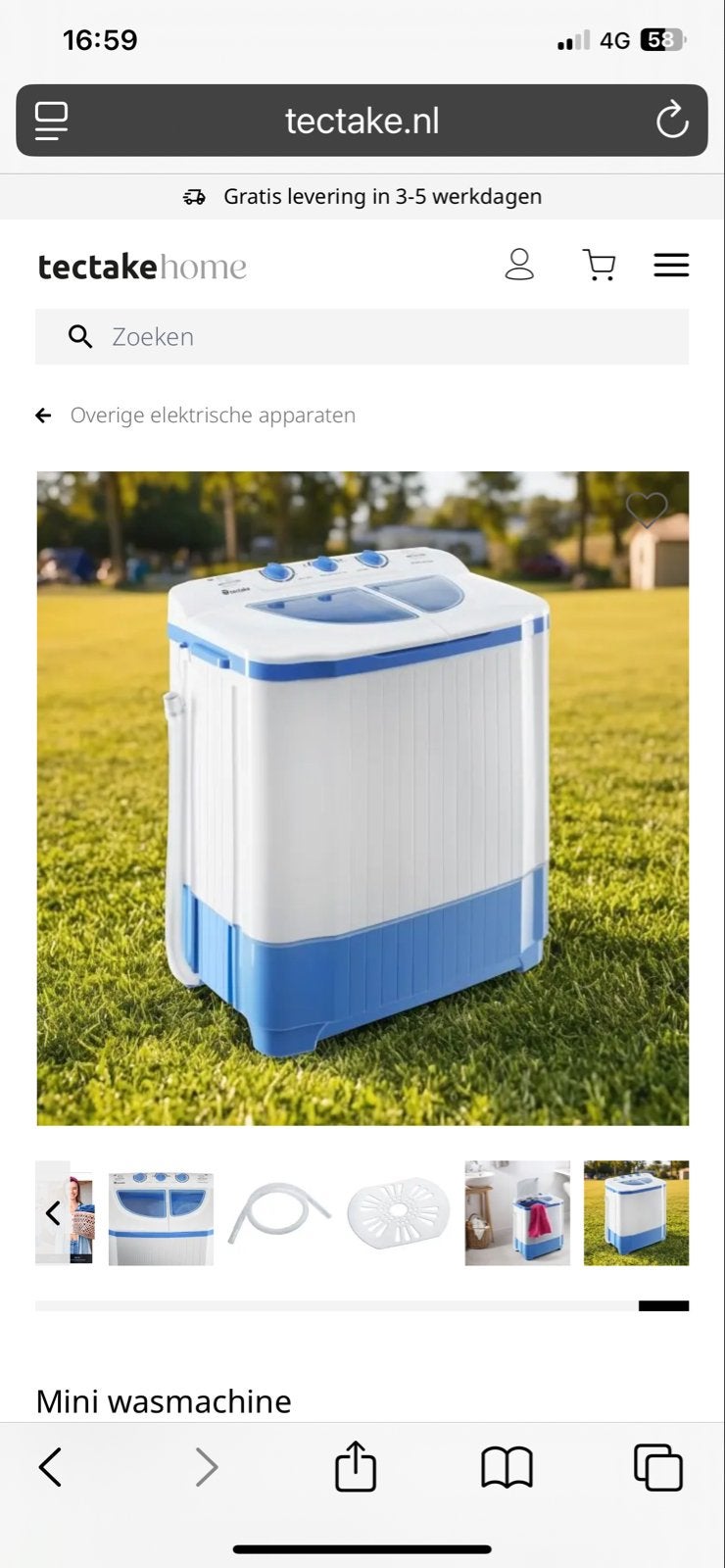 Compacte mini wasmachine - Ideaal voor kleine ruimtes, Ophalen, Gebruikt