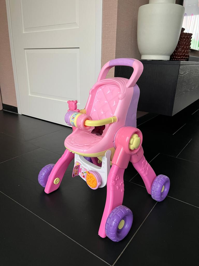 Diverse Vtech | 3-in-1 poppenwagen & loopwagen, Kinderen en Baby's, Speelgoed | Vtech, Ophalen, Zo goed als nieuw, 6 maanden tot 2 jaar