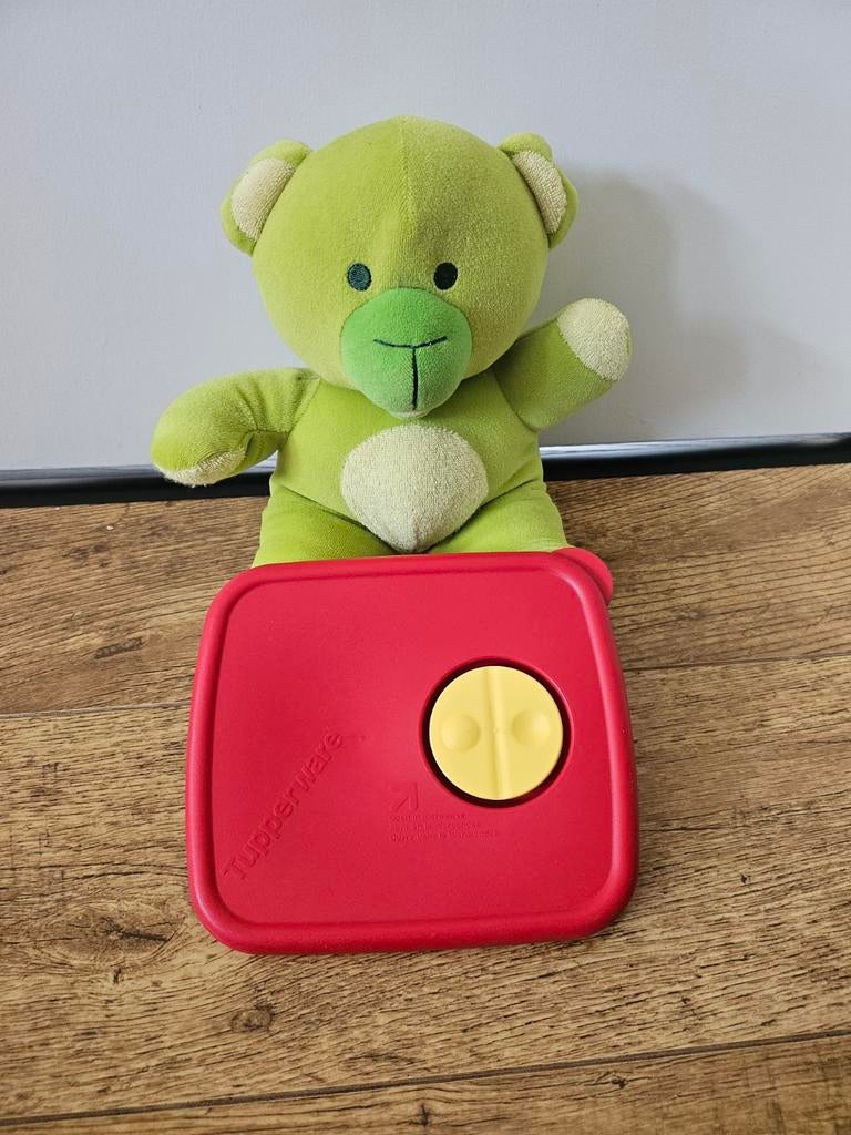 Tupperware rode magnetron deksel, Ophalen of Verzenden, Zo goed als nieuw, Rood, Overige typen
