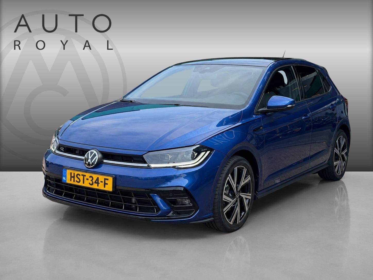 Volkswagen Polo 1.0 TSI R-Line Business PANORAMADAK | FULL L, Stof, Gebruikt, Euro 6, Blauw