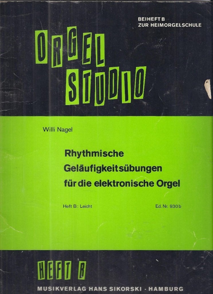 Bo1376 bladmuziek orgel studio voor electronisch orge, Orgel, Gebruikt, Klassiek, Ophalen of Verzenden
