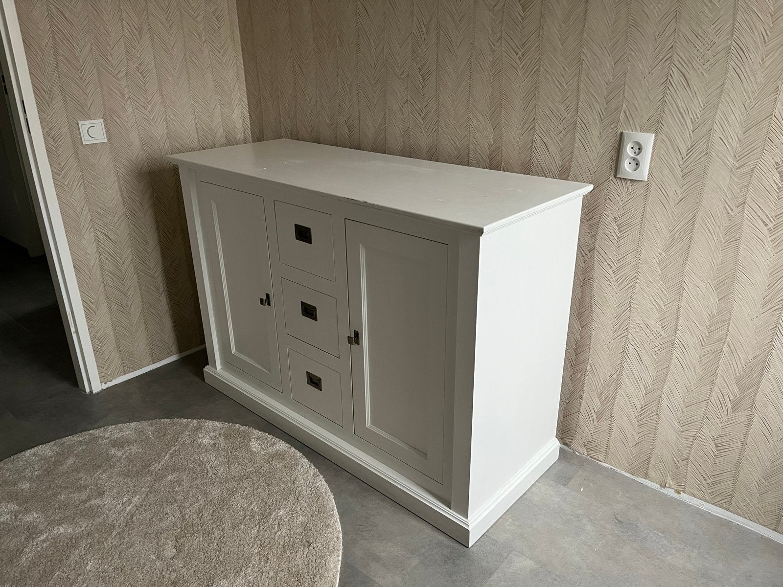 Alta babykamer set: ledikant, commode, kledingkast & kapstok, Ophalen, Zo goed als nieuw, Jongetje of Meisje