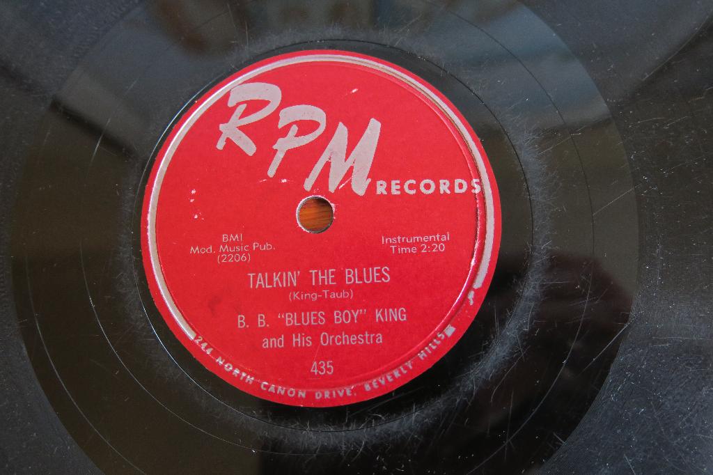 B. B. King Talkin The Blues 78 toeren jukebox 78rpm schellak, Gebruikt, 10 inch, Ophalen of Verzenden, 1940 tot 1960