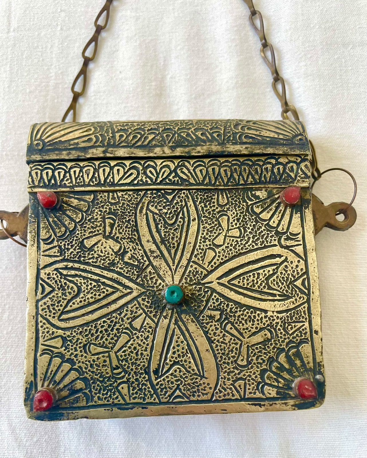 19e-eeuwse Ottomaanse -Korankistje-koraal-turkooisachtig, Antiek en Kunst, Ophalen of Verzenden