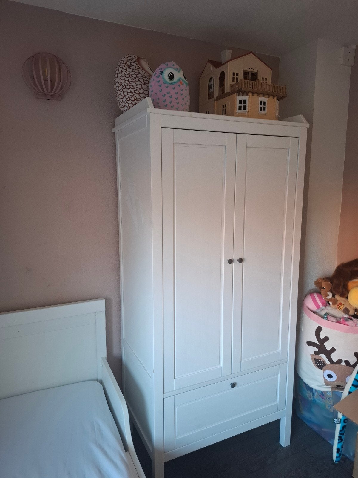 Ikea Sundvik Kledingkast en Meegroeibed Wit, Kinderen en Baby's, Ophalen, Gebruikt, Kast, 105 cm of meer