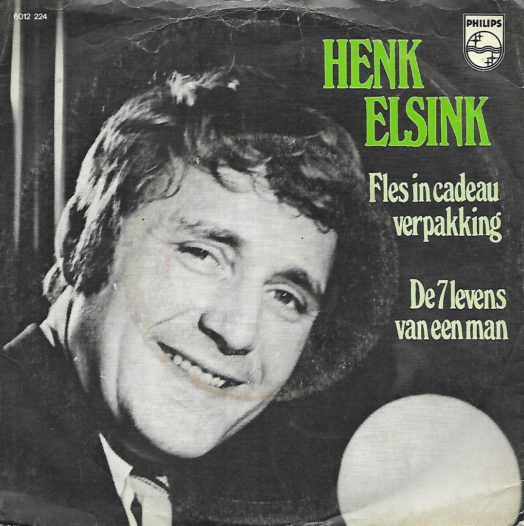 Henk Elsink - Fles in cadeau verpakking, Cd's en Dvd's, Vinyl Singles, Ophalen of Verzenden, Gebruikt, 7 inch, Nederlandstalig