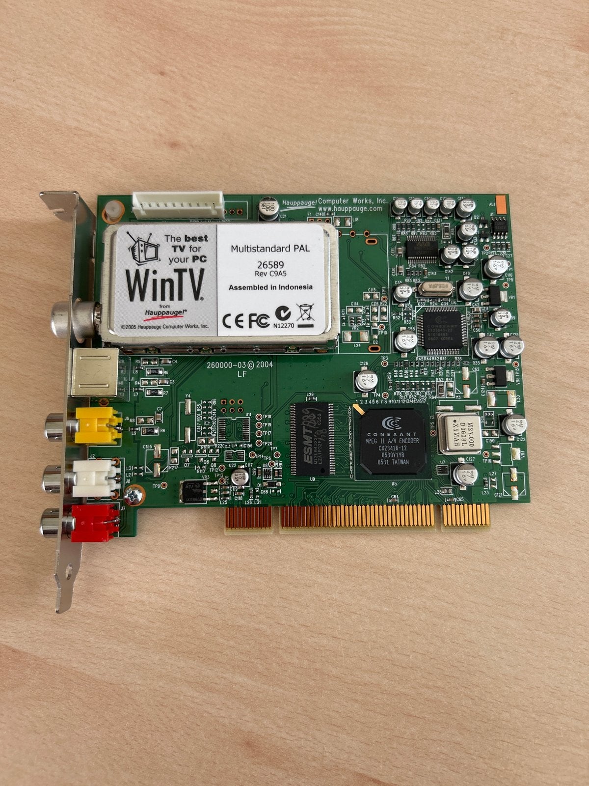 Hauppauge WinTV PCI TV-kaart - Multistandard PAL, Ophalen, Gebruikt