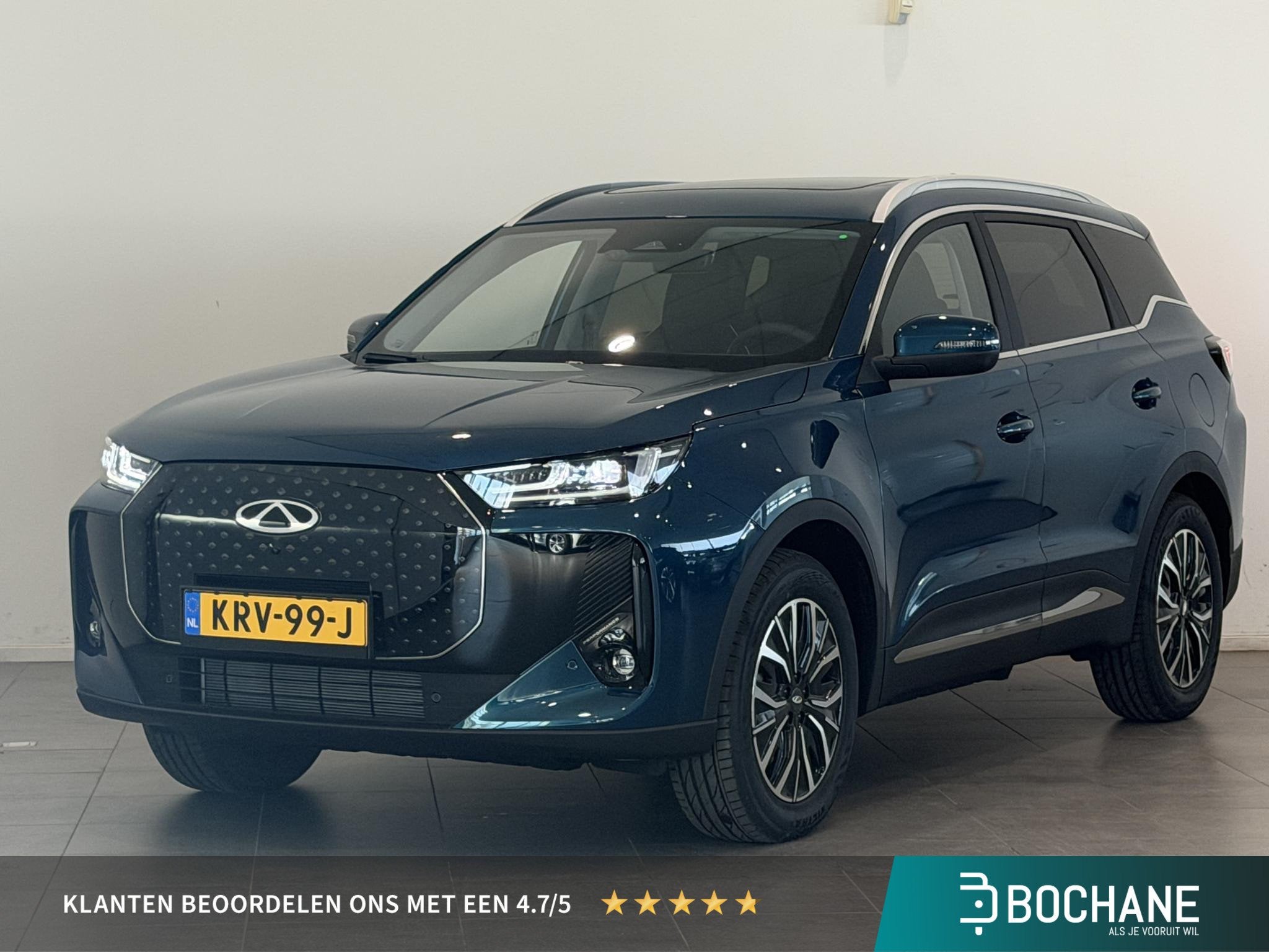 Chery Tiggo 7 1.5TGDI PHEV Unique | DEMO |, Auto's, Met garantie (alle), Blauw, Bedrijf, Hybride Elektrisch/Benzine