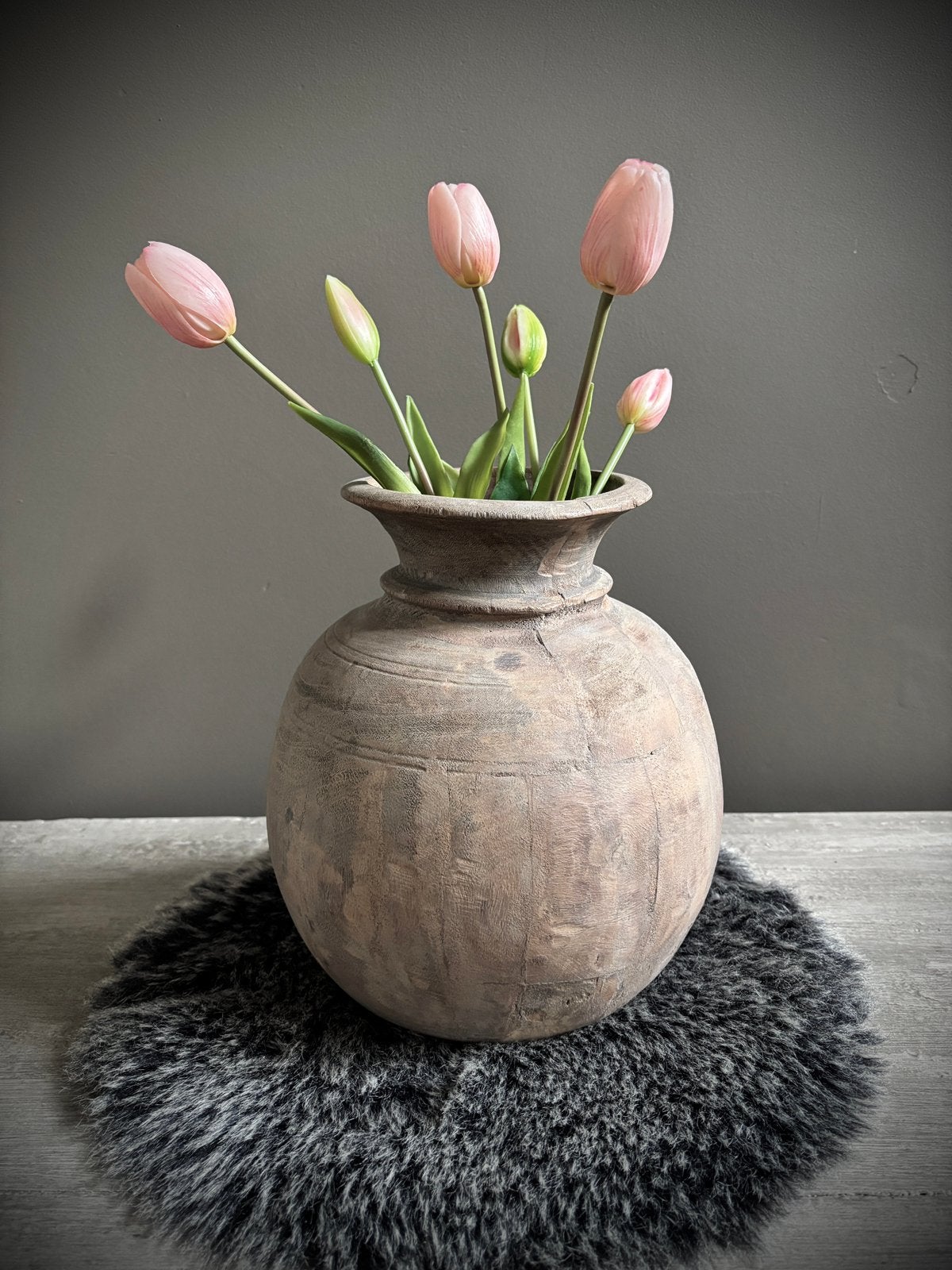 Grote houten bolkruik, Ophalen, Nieuw, Hout