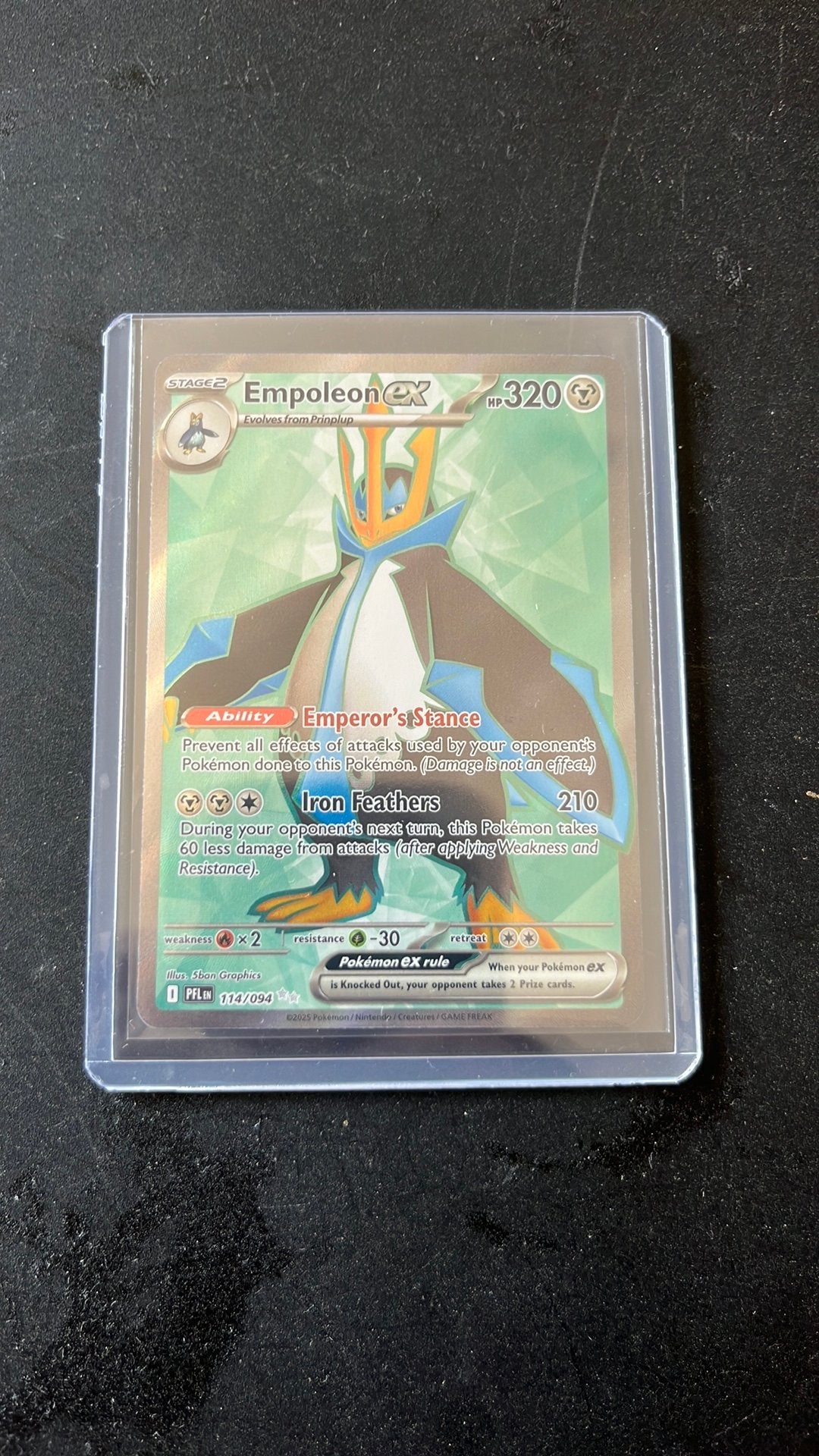 Empoleon Ex #114, Verzamelen, Speelkaarten, Jokers en Kwartetten, Ophalen of Verzenden, Zo goed als nieuw, Speelkaart(en)