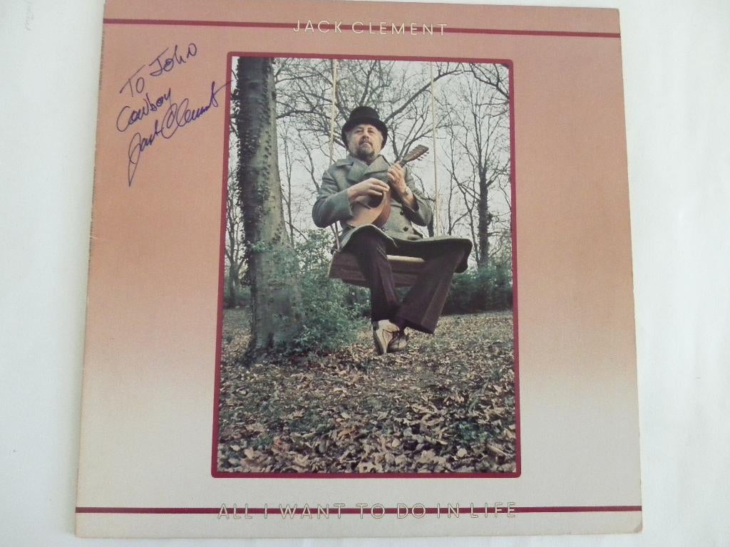 LP Jack Clement - All I Want To Do In Life - GESIGNEERD, Ophalen of Verzenden, 1970 - 1979, Gebruikt, 12 inch