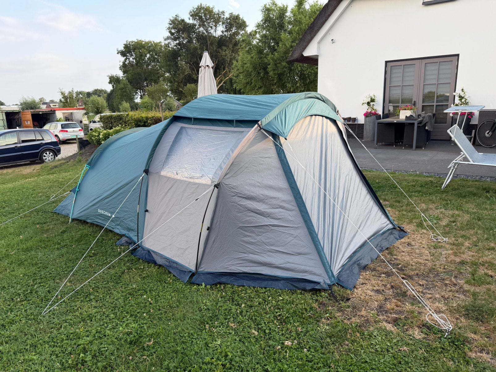 Kampeertent 4 persoons, Caravans en Kamperen, Tenten, Ophalen, Zo goed als nieuw, Tot en met 4