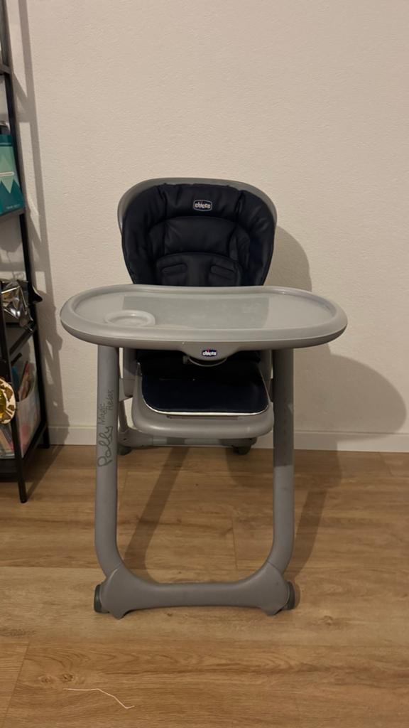 Chicco Polly Magic Relax kinderstoel, Kinderen en Baby's, Kinderstoelen, Ophalen, Zo goed als nieuw, Overige typen, Afneembaar eetblad