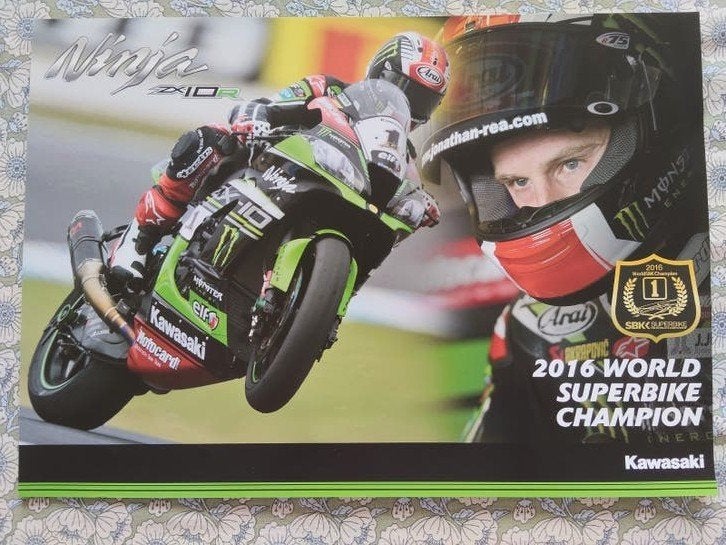 Kawasaki Ninja ZX-10R Superbike Champion 2016 Poster, Ophalen of Verzenden