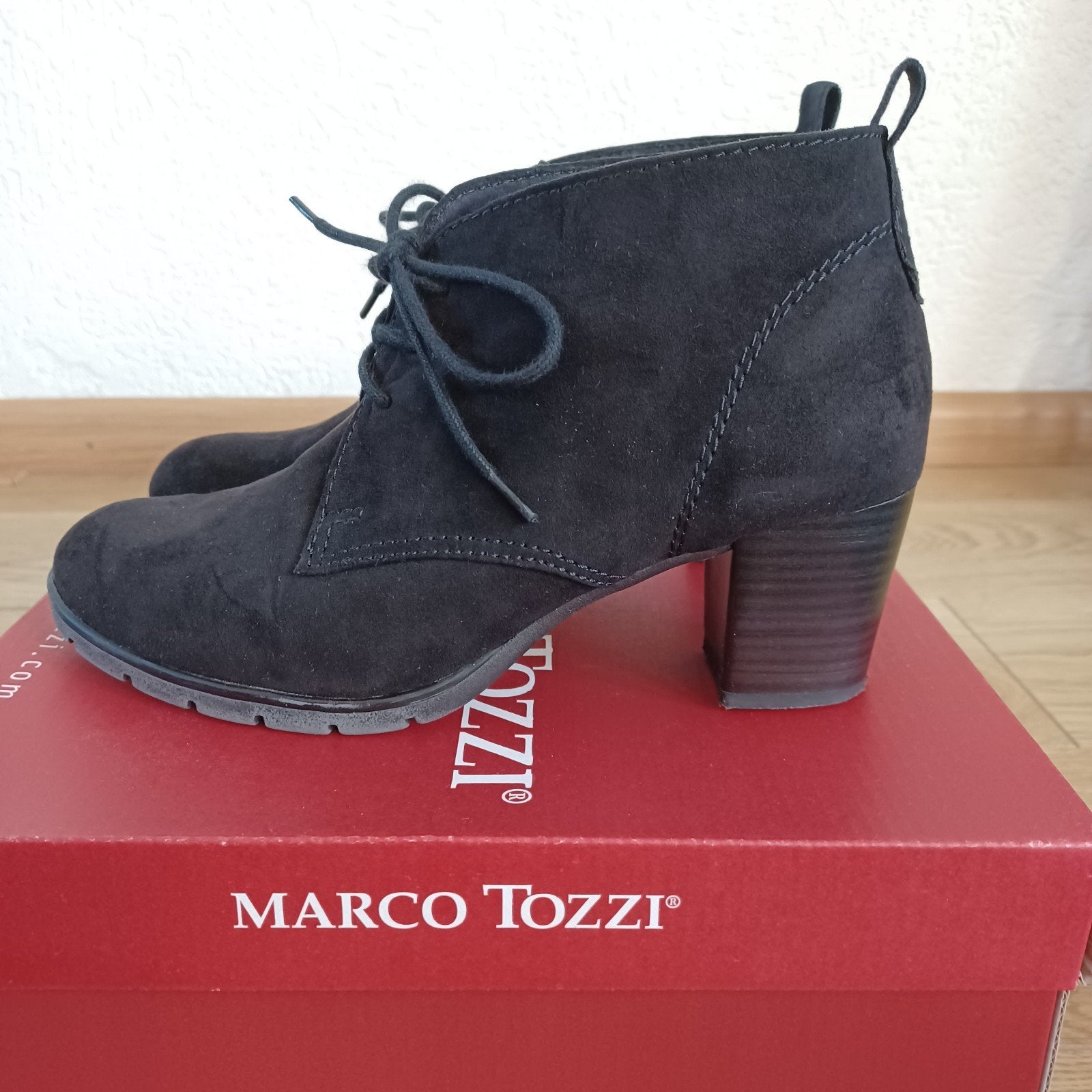 Marco Tozzi Zwarte Enkellaarsjes Maat 39, Zwart, Lage of Enkellaarzen, Marco Tozzi, Ophalen of Verzenden