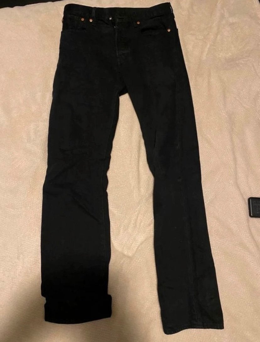 Levi's 501 Premium Jeans W31 L34 Zwart, Verzenden, Zo goed als nieuw, Zwart, W32 (confectie 46) of kleiner